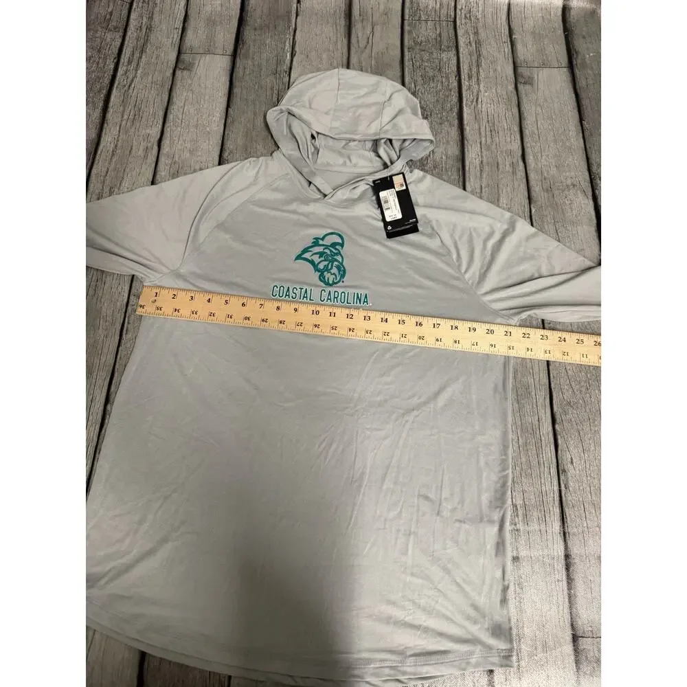 NWT Men’s Under Armour Coastal Carolina Chanticleers LS Performance Hoodie Tee L